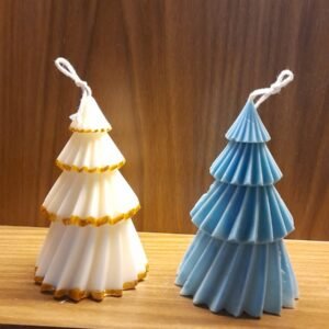 Vela árbol de navidad en capas