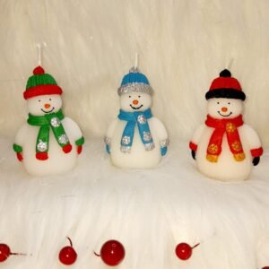 Vela muñeco de nieve